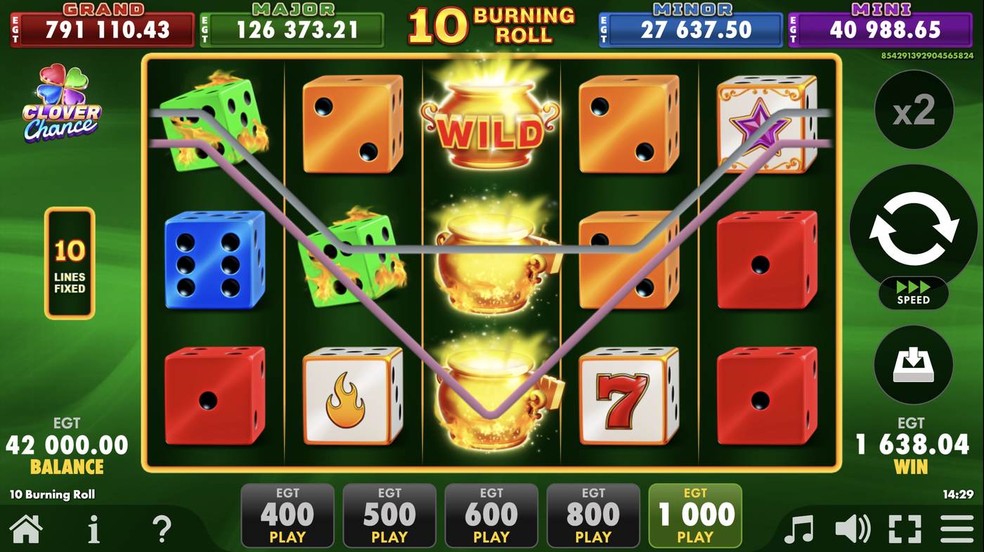10 Burning Roll: image of winning