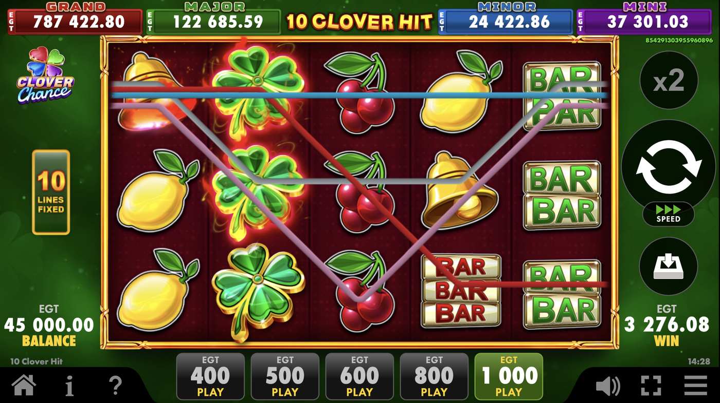 10 Clover Hit: image of winning