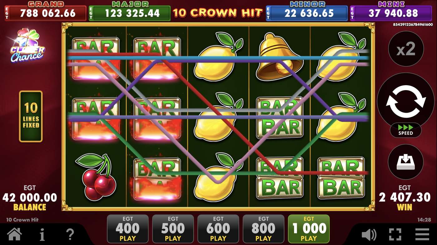 10 Crown Hit: image of winning
