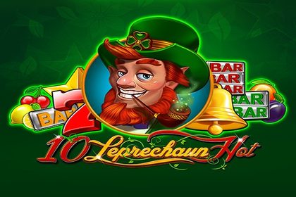 10 Leprechaun Hot Online Slot Logo