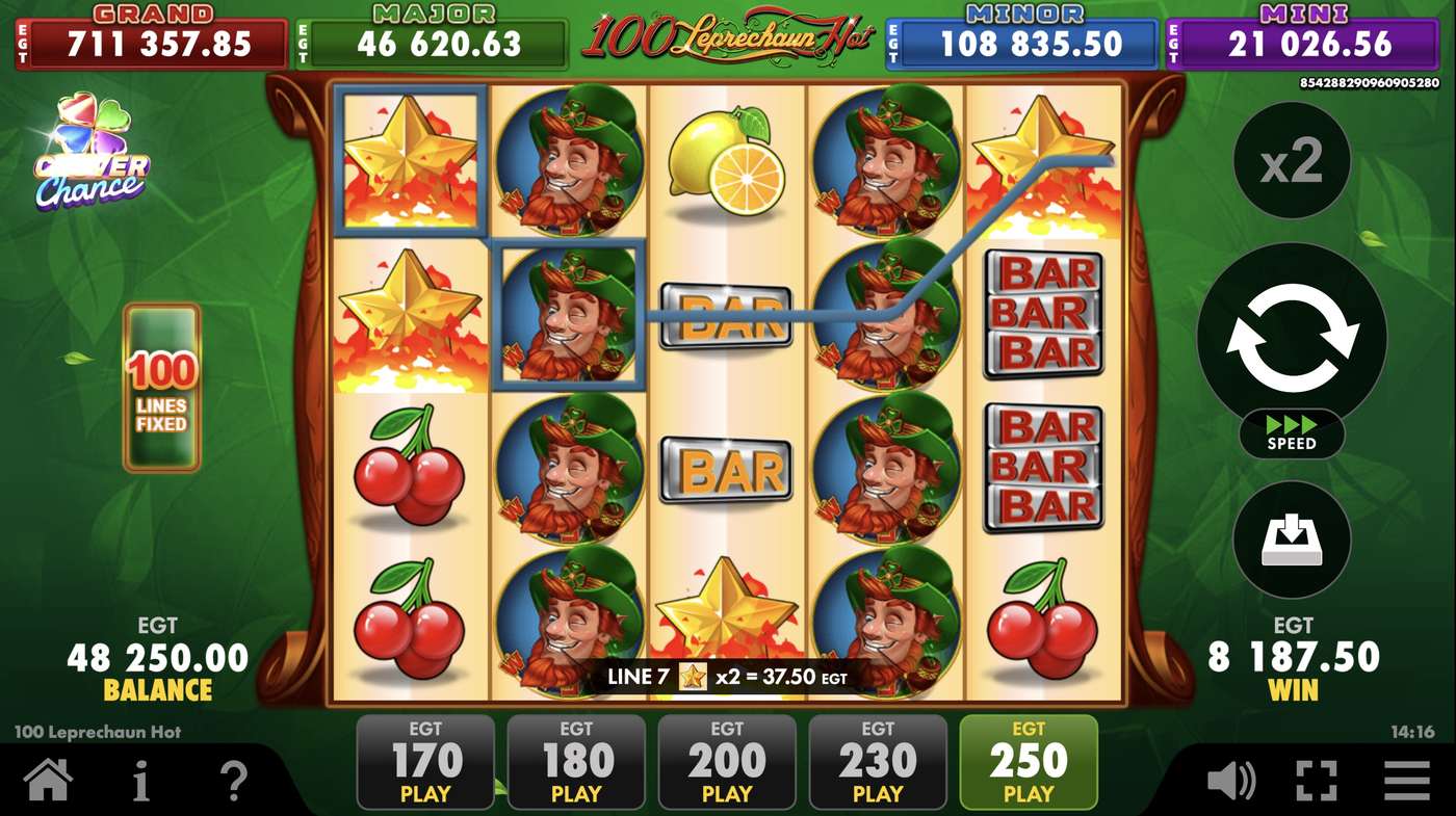 100 Leprechaun Hot: image of winning