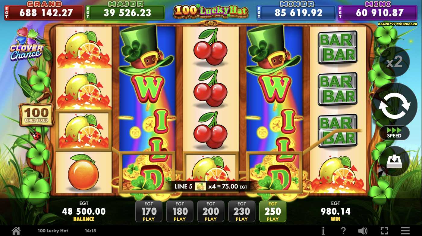 100 Lucky Hat: image of winning