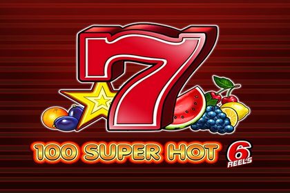 100 Super Hot 6 reels Online Slot Logo