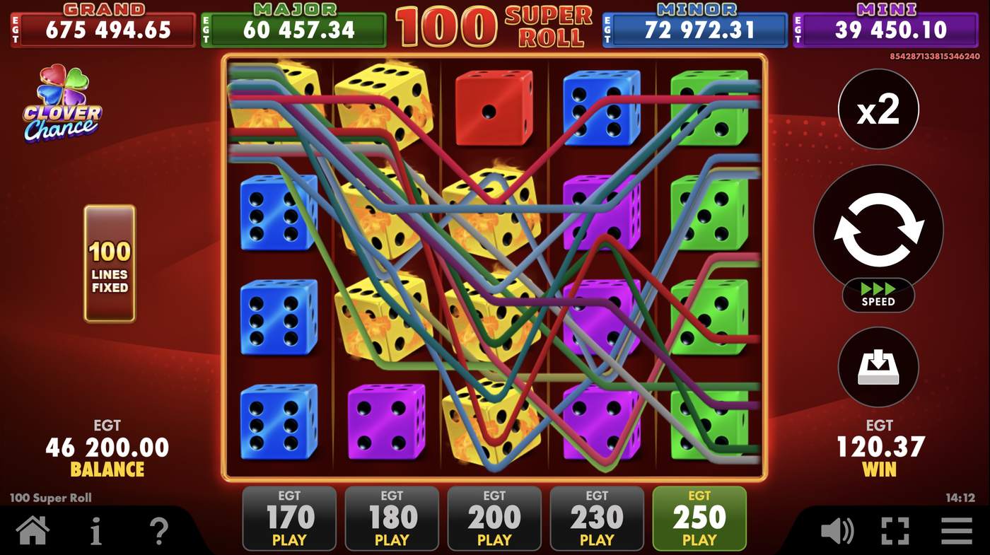 100 Super Roll: image of winning