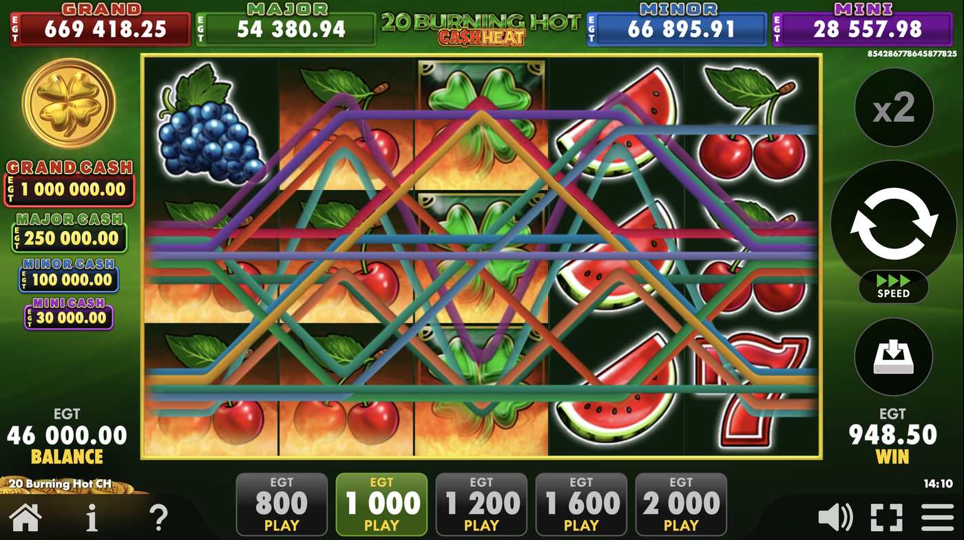 20 Burning Hot Cash Heat: image of winning