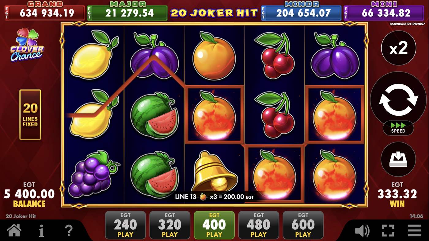 20 Joker Hit: image of winning