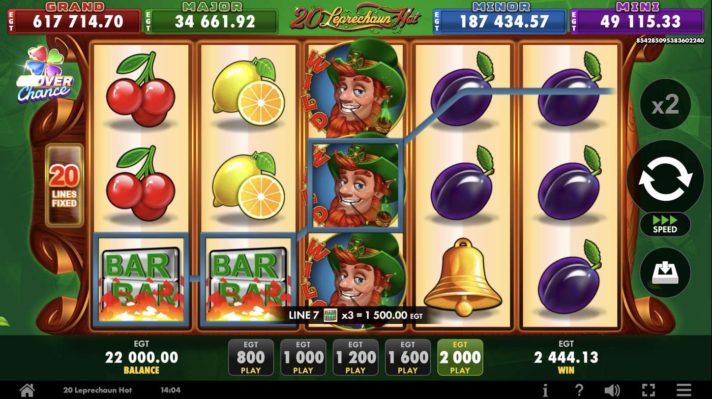 20 Leprechaun Hot: image of winning