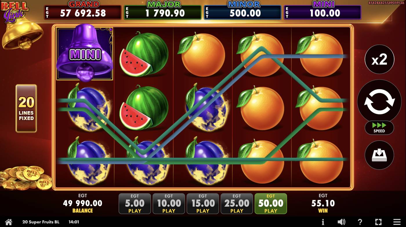 20 Super Fruits Bell Link: image of winning