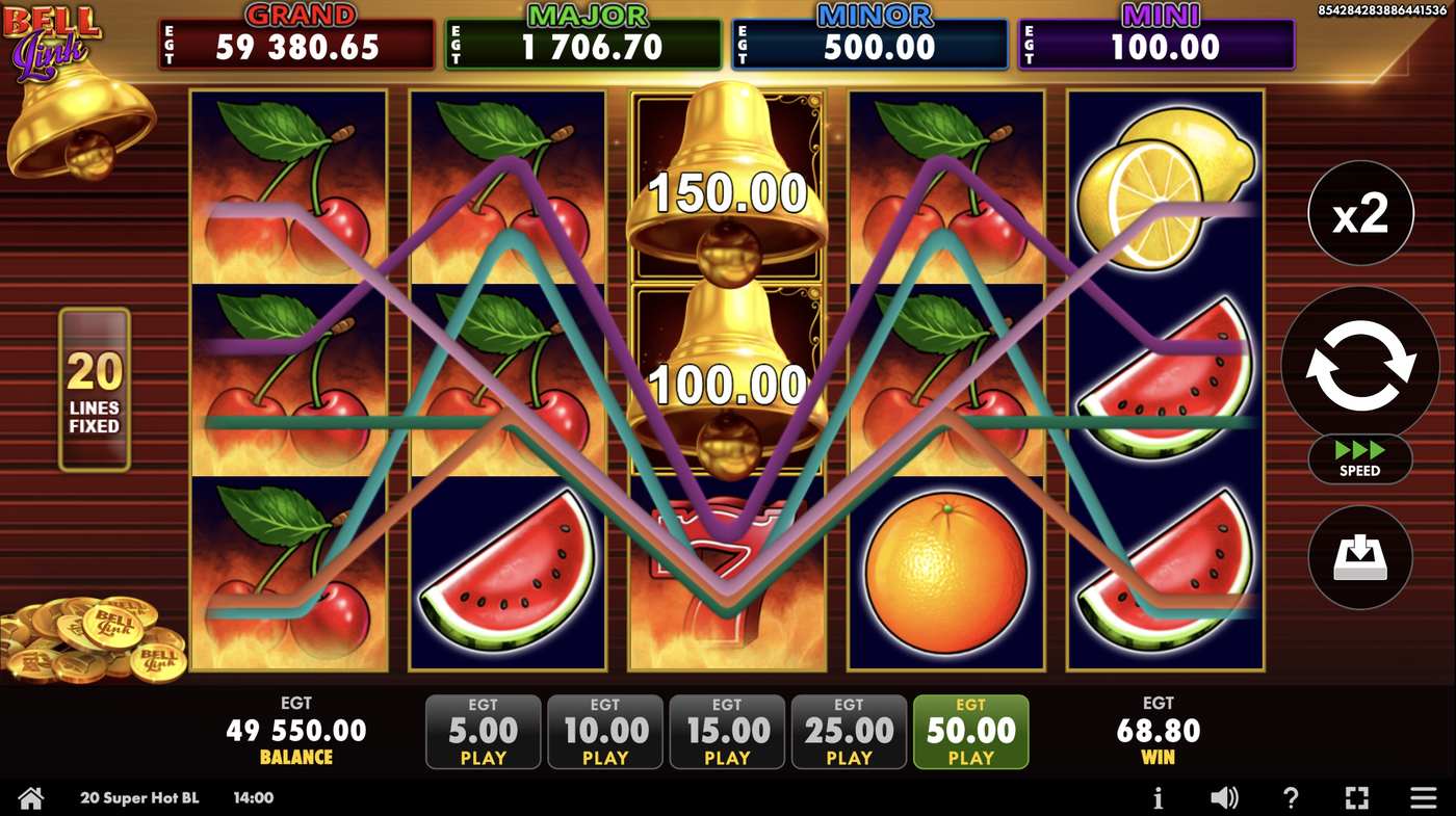 20 Super Hot Bell Link: image of winning