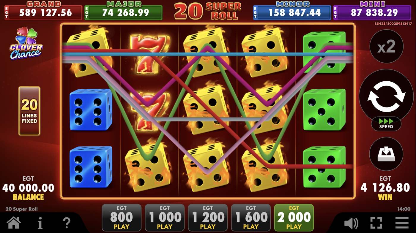 20 Super Roll: image of winning