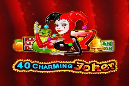 40 Charming Joker Online Slot Logo