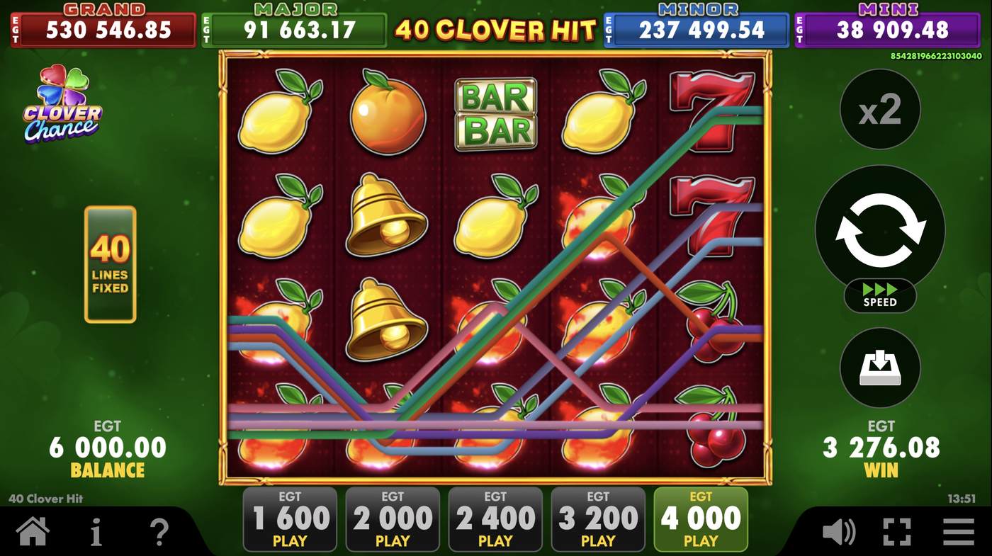 40 Clover Hit: image of winning