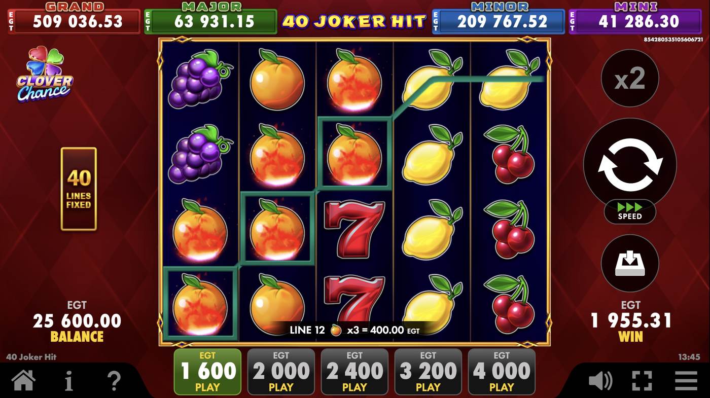 40 Joker Hit: image of winning