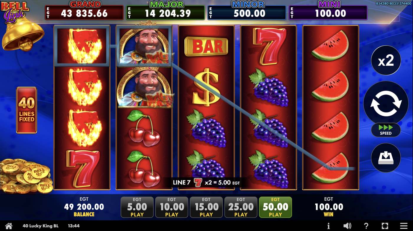 40 Lucky King Bell Link: image of winning