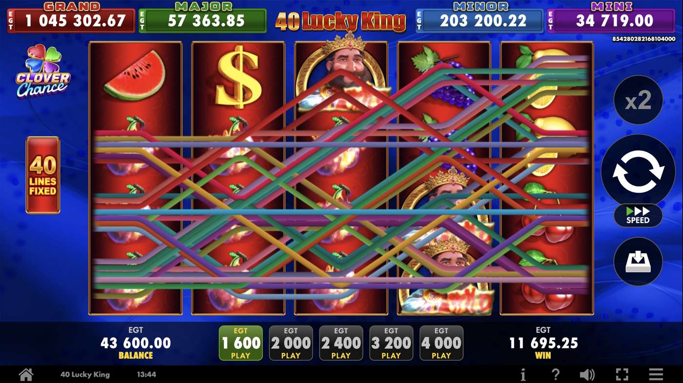 40 Lucky king: image of winning