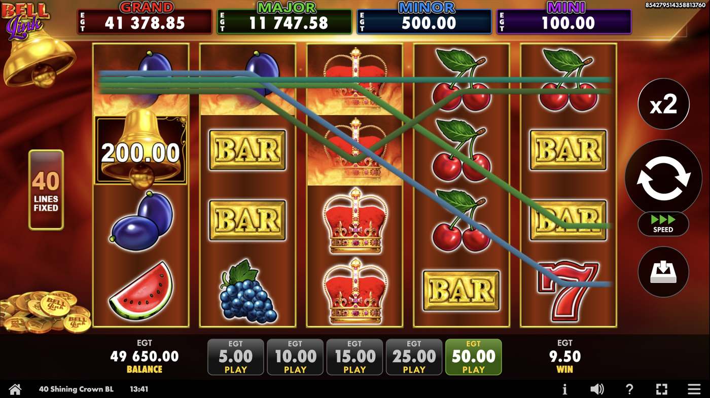 40 Shining Crown Bell Link: image of winning