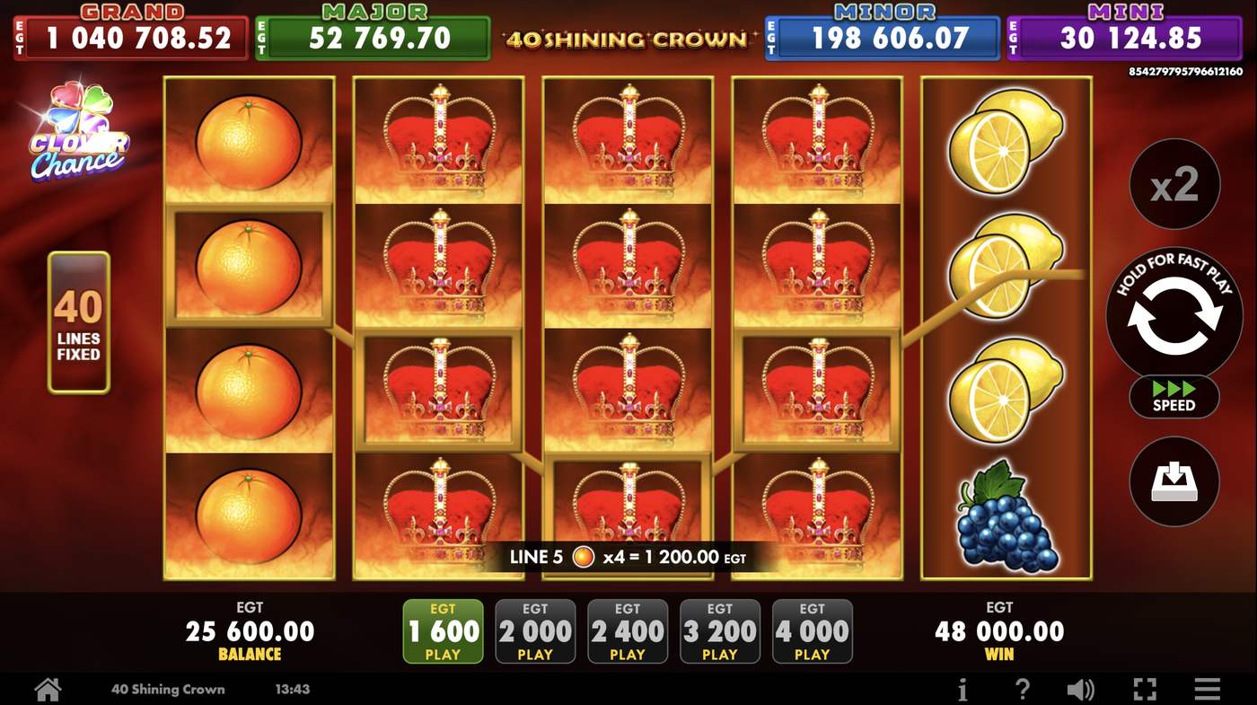 40 Shining Crown: image of winning