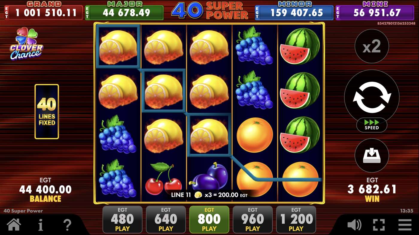 40 Super Power: image of winning