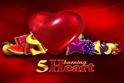 5 Burning Heart Online Slot Logo