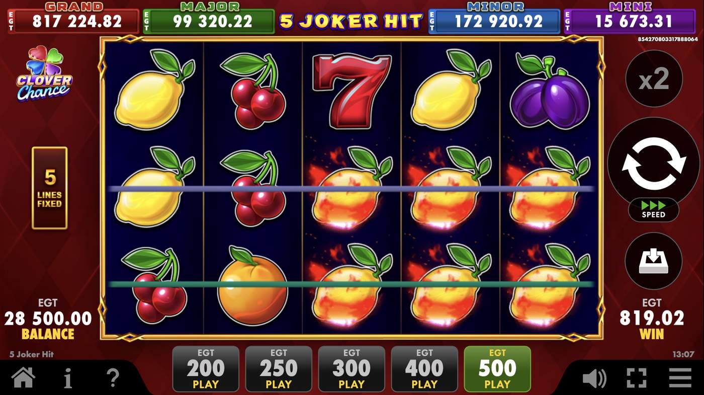 5 Joker Hit: image of winning
