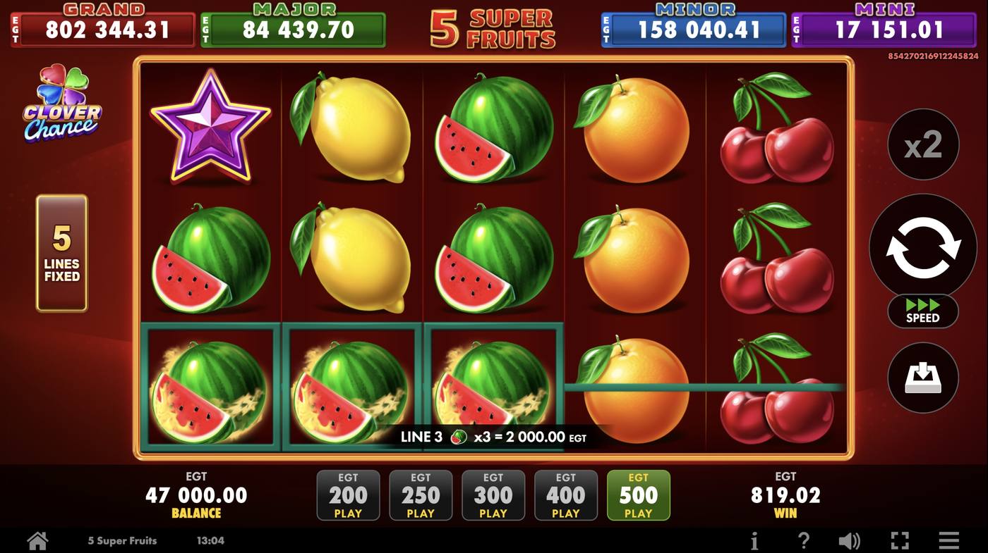5 Super Fruits: image of winning