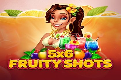 5x6 Fruity Shots Online Slot Logo