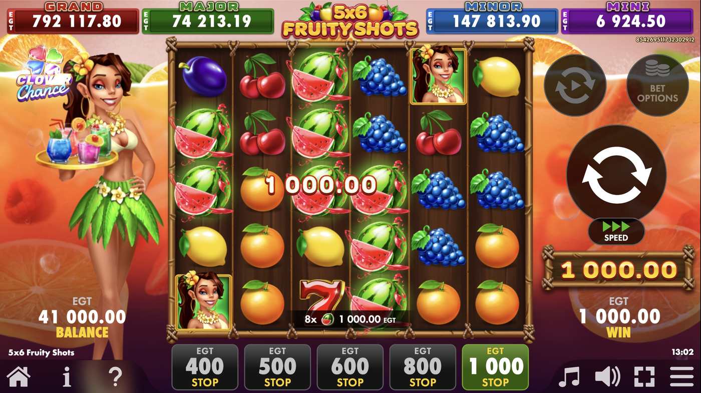 5x6 Fruity Shots: image of winning