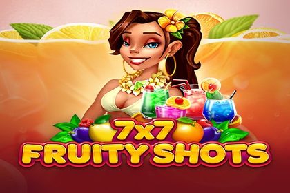 7x7 Fruity Shots Online Slot Logo