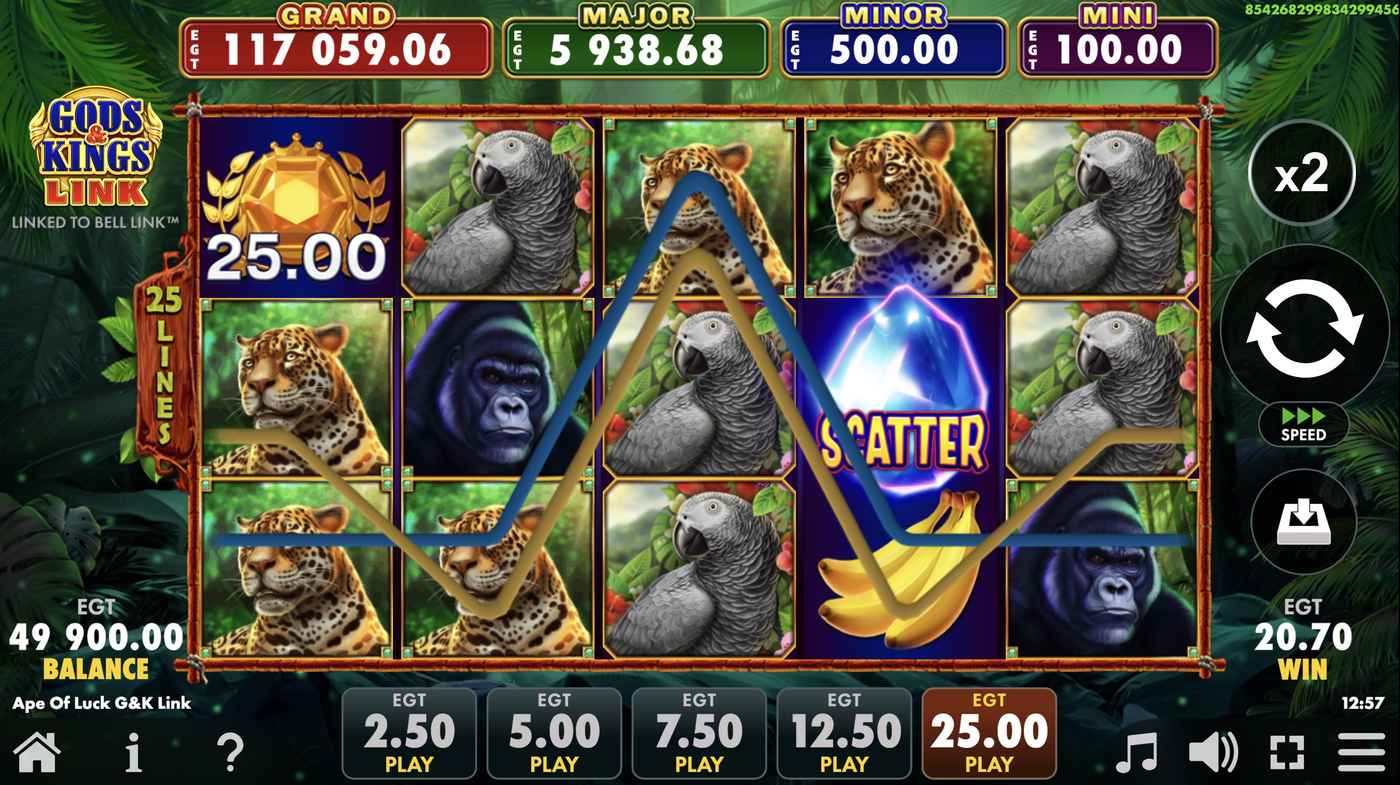 Ape of Luck Gods & Kings Link: image of winning