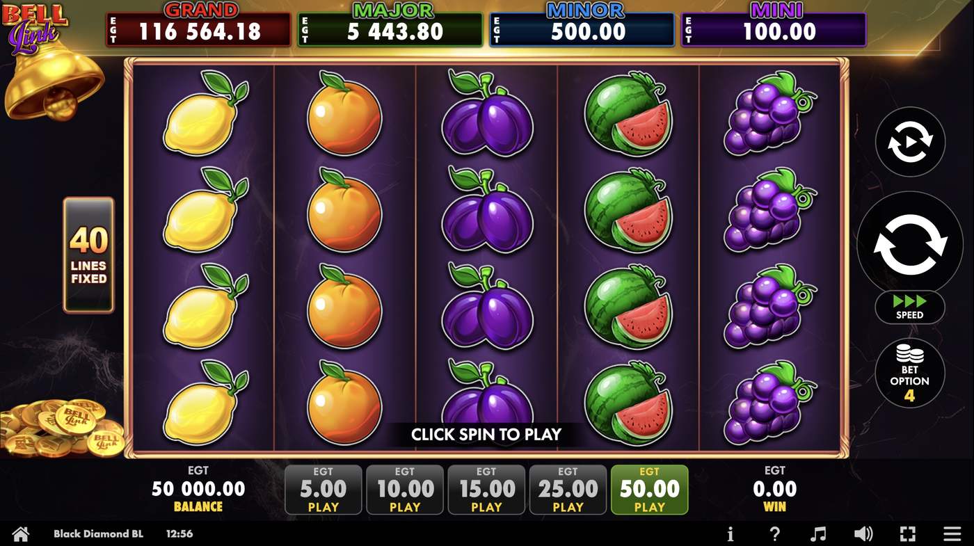 Black Diamond Bell Link: image of main menu