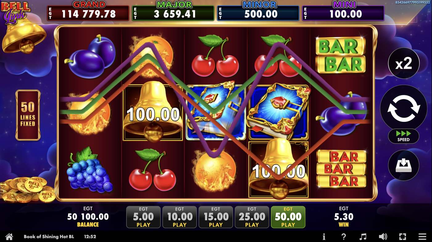 Book of Shining Hot Bell Link: image of winning