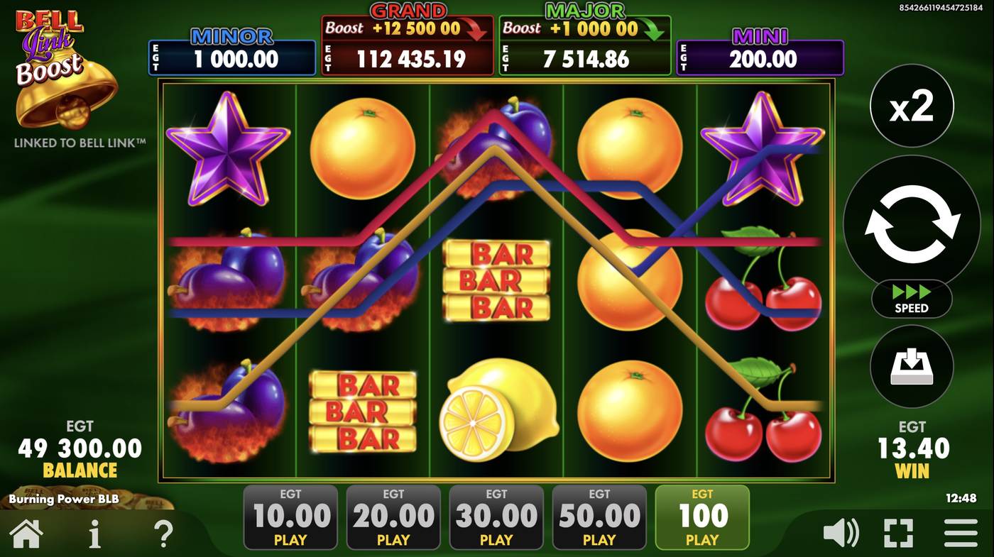 Burning Power Bell Link Boost: image of winning