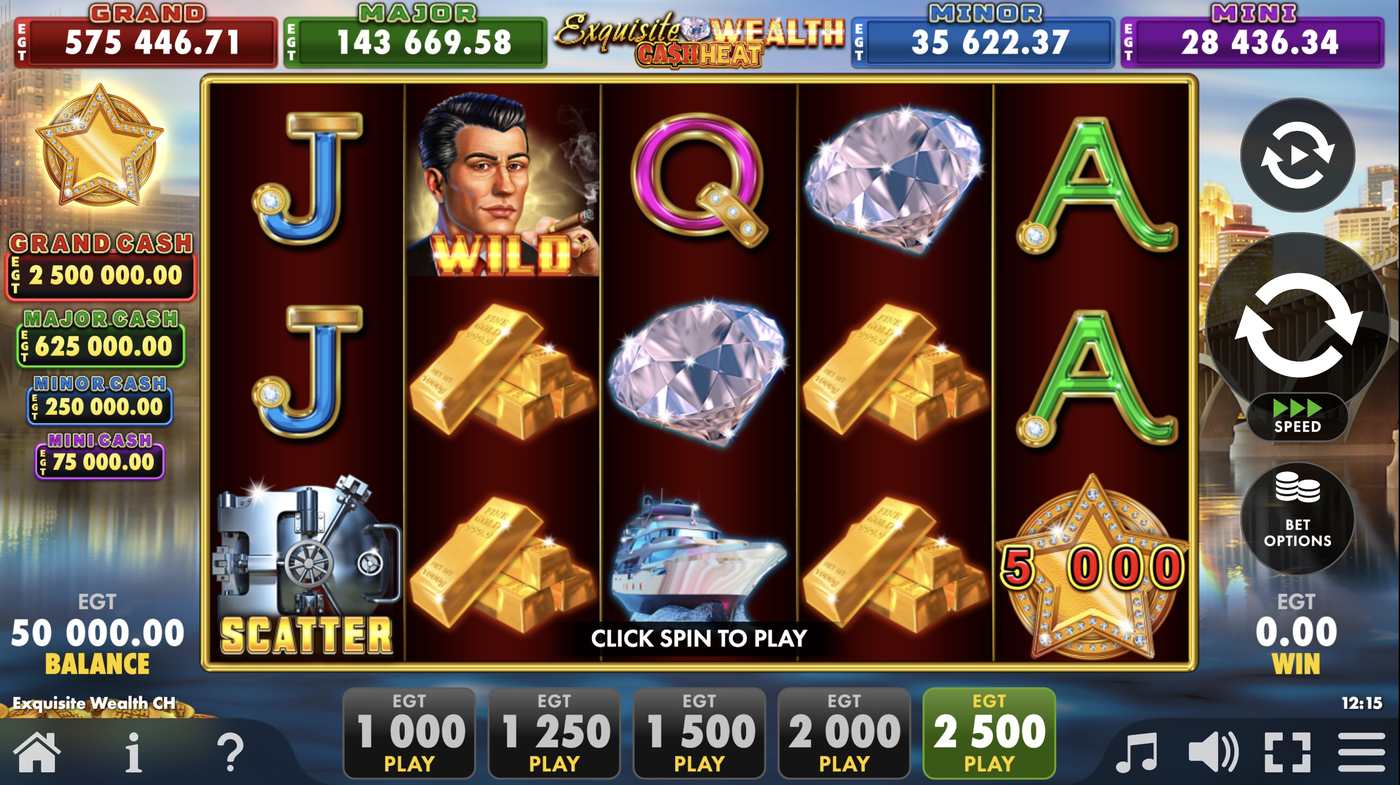 Exquisite Wealth Cash Heat: image of main menu