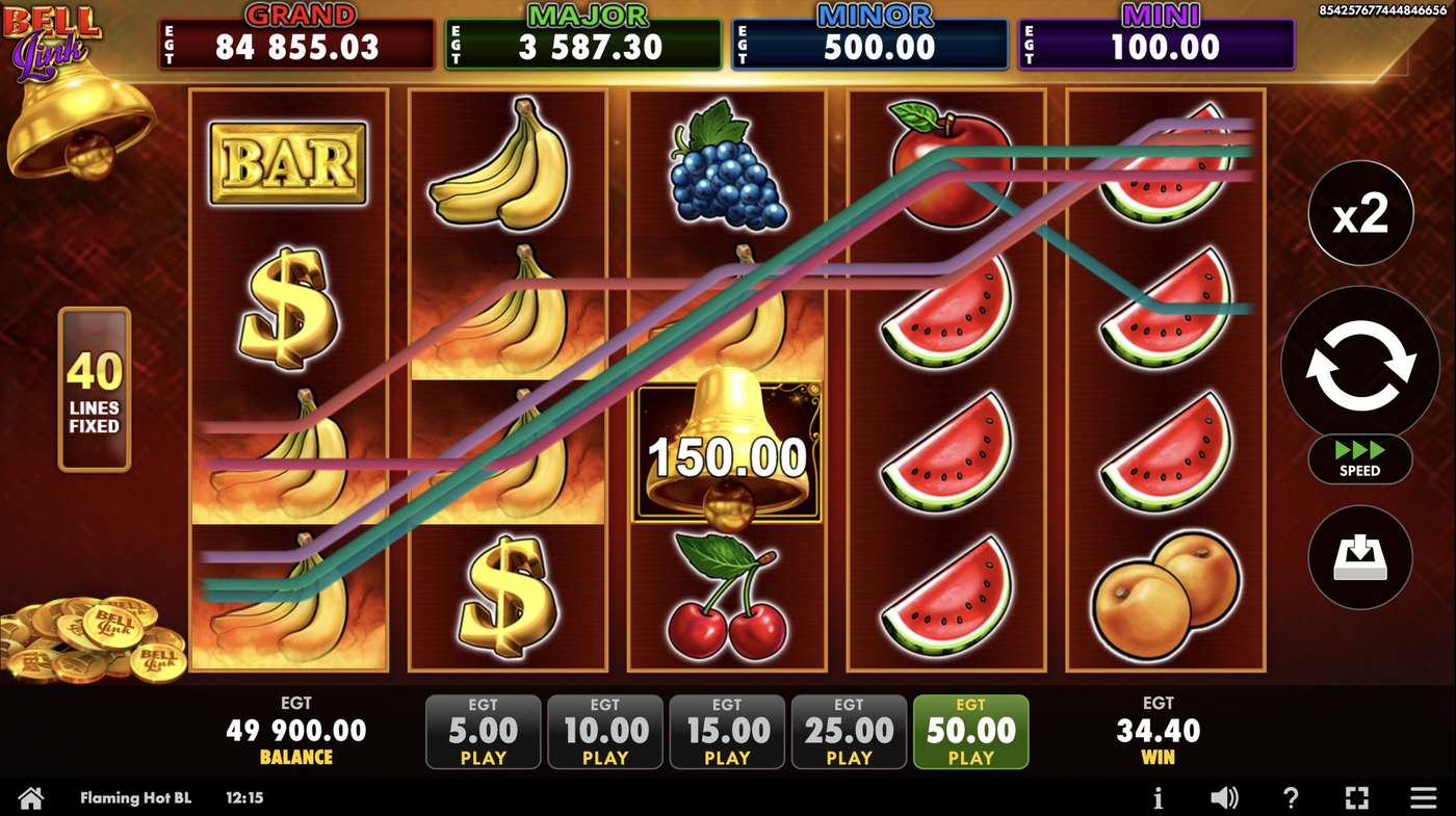 Flaming Hot Bell Link: image of winning