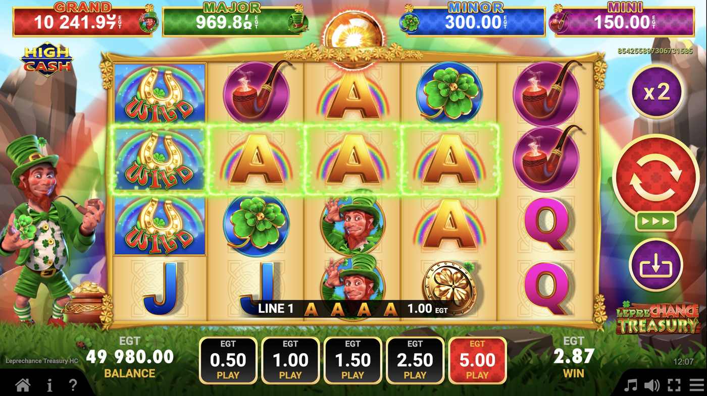 Leprechance Treasury: image of winning