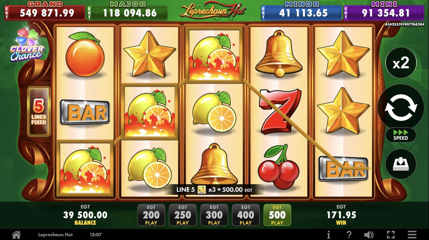Leprechaun Hot: image of winning
