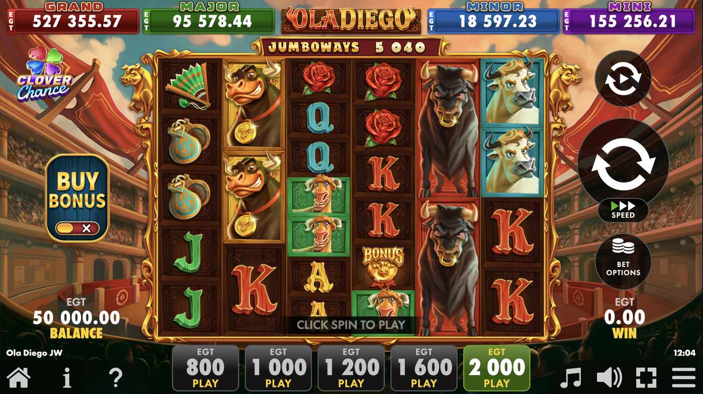 Ola Diego Jumboways: image of main menu