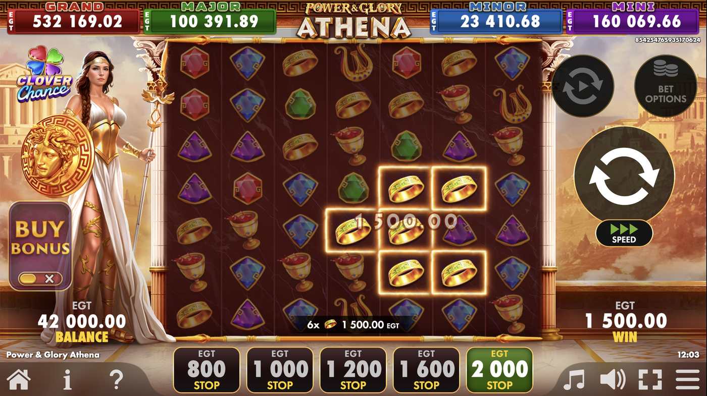 Power & Glory Athena: image of winning