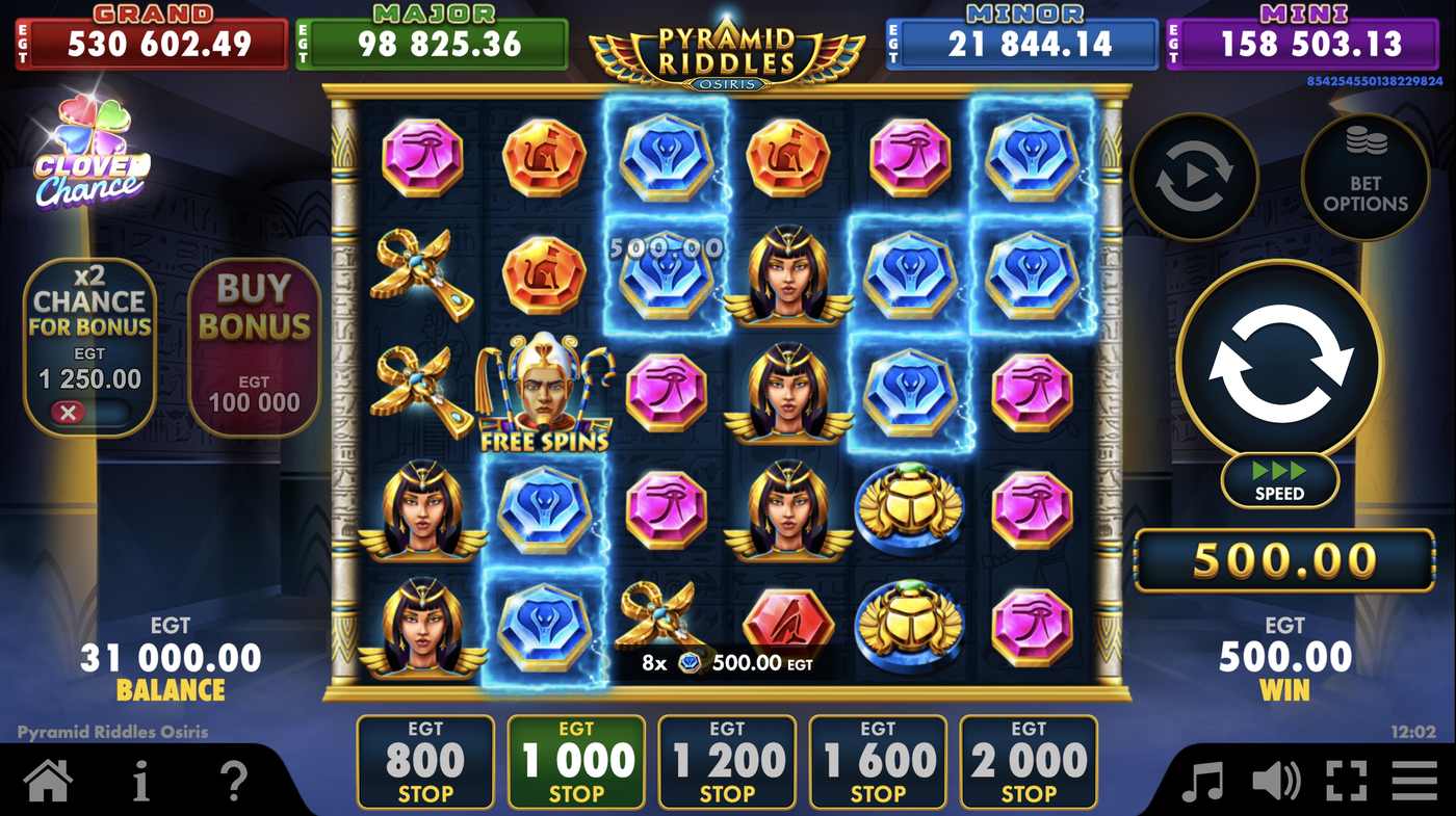 Pyramid Riddles Osiris: image of winning