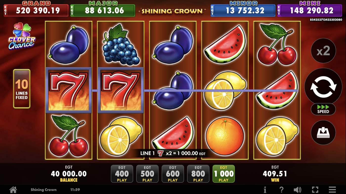 Shining Crown: image of winning
