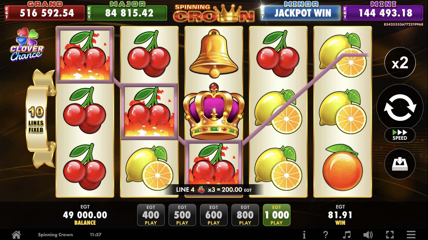 Spinning Crown: image of winning