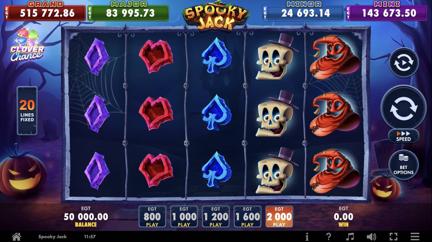 Spooky Jack: image of main menu