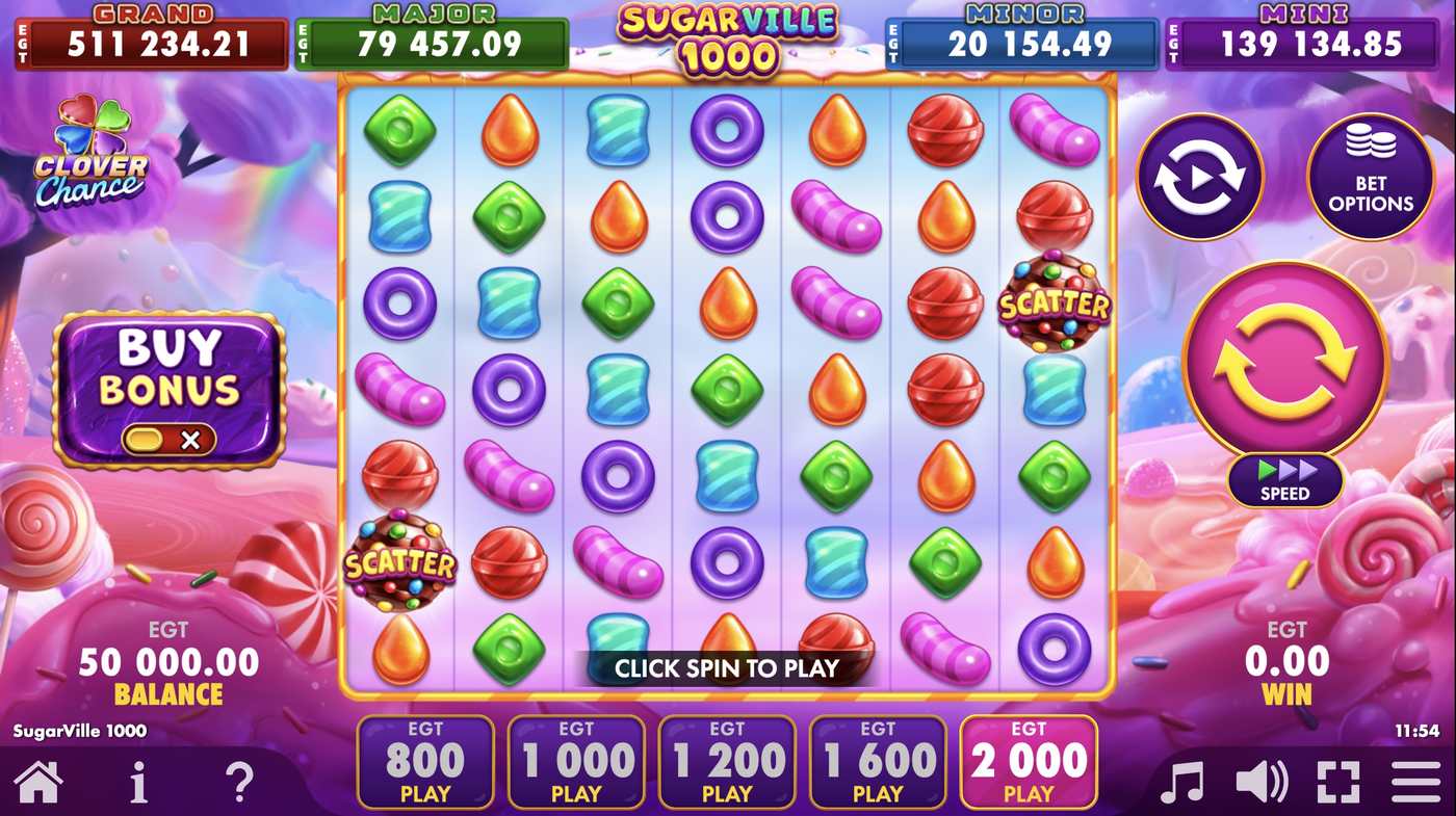 SugarVille 1000: image of main menu