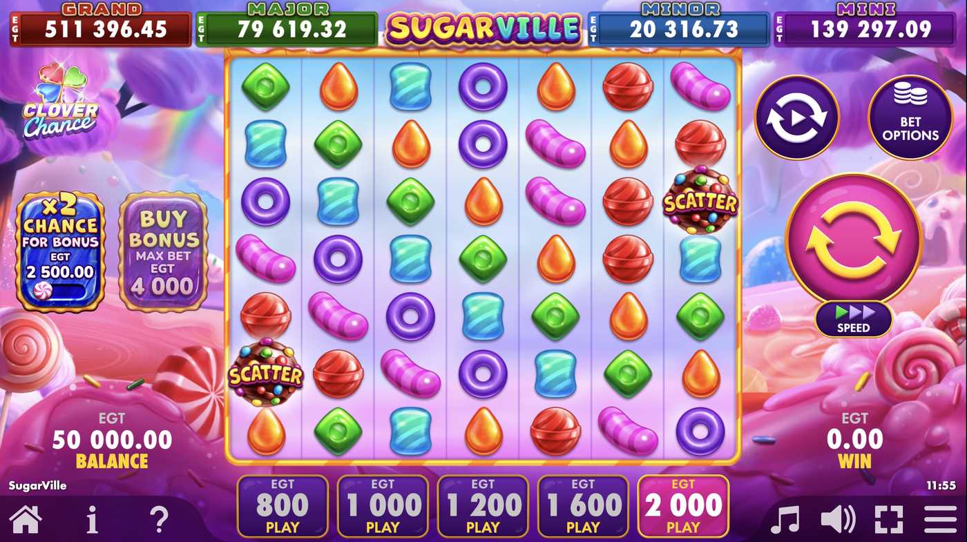 SugarVille: image of main menu