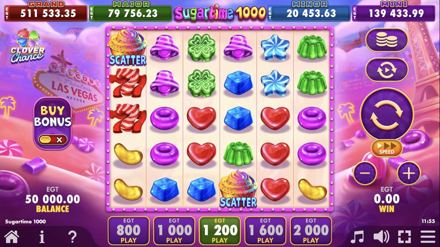 Sugartime 1000: image of main menu