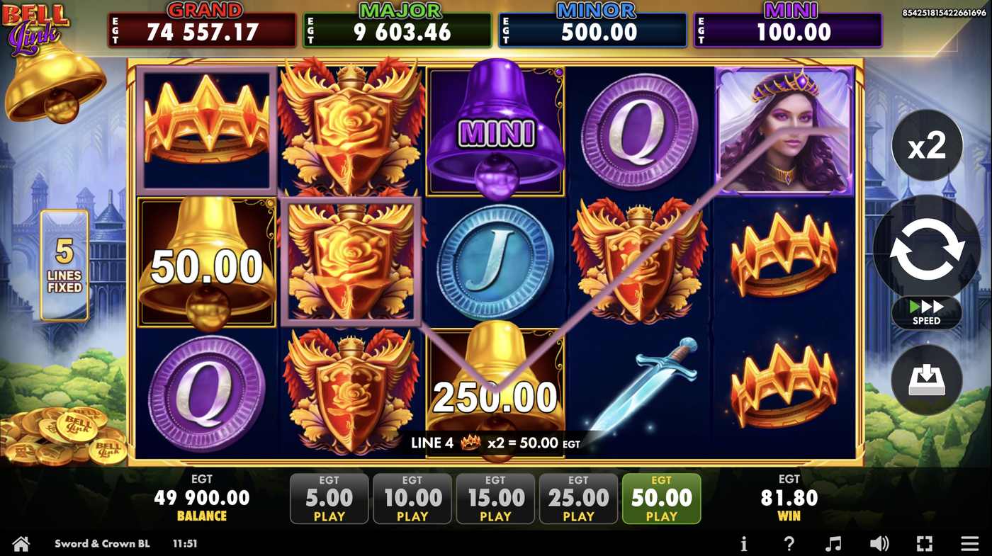 Sword and Crown Bell Link: image of winning