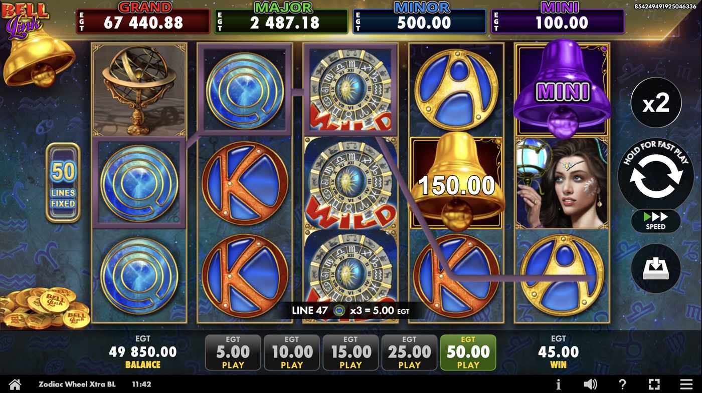 Zodiac Wheel Xtra Bell Link: image of winning
