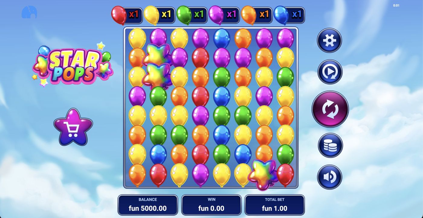 Star Pops: image of main menu
