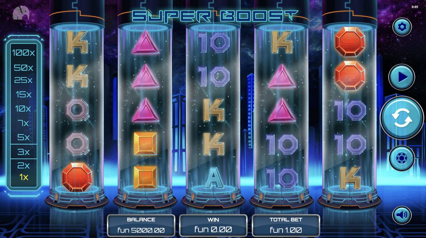 Super Boost: image of main menu