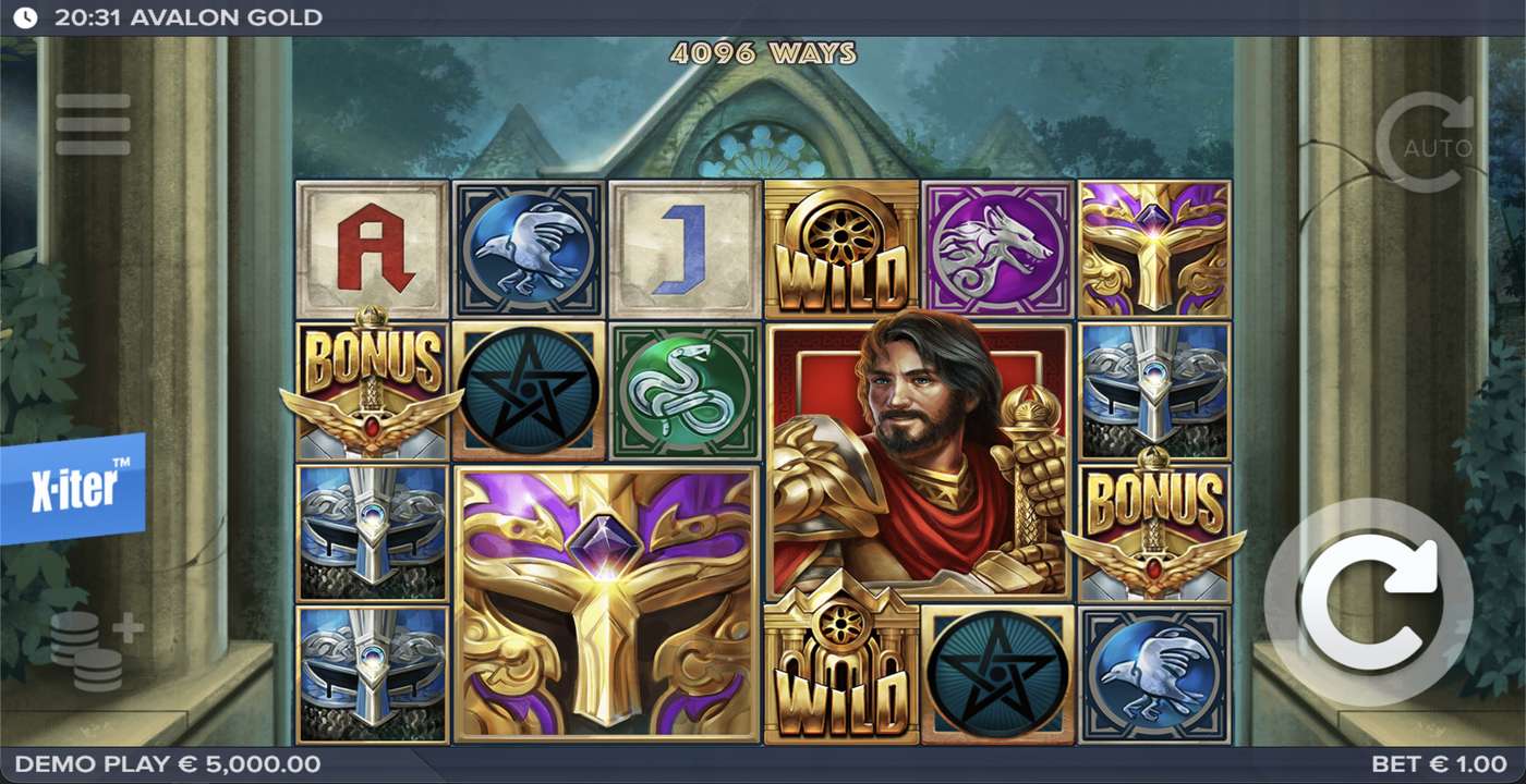 Avalon Gold: image of main menu